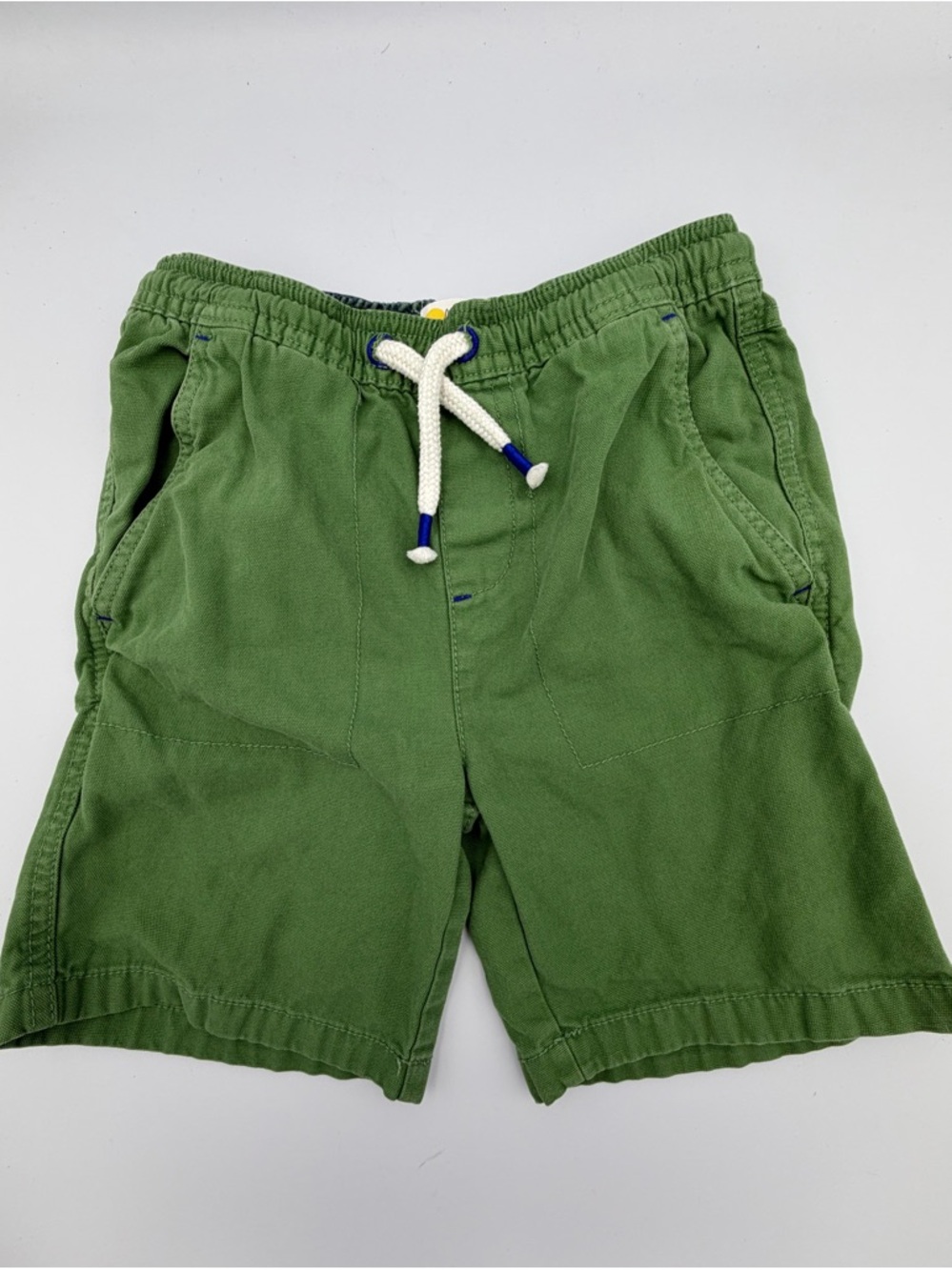 Mini Boden Olive Green Drawstring Kids Shorts